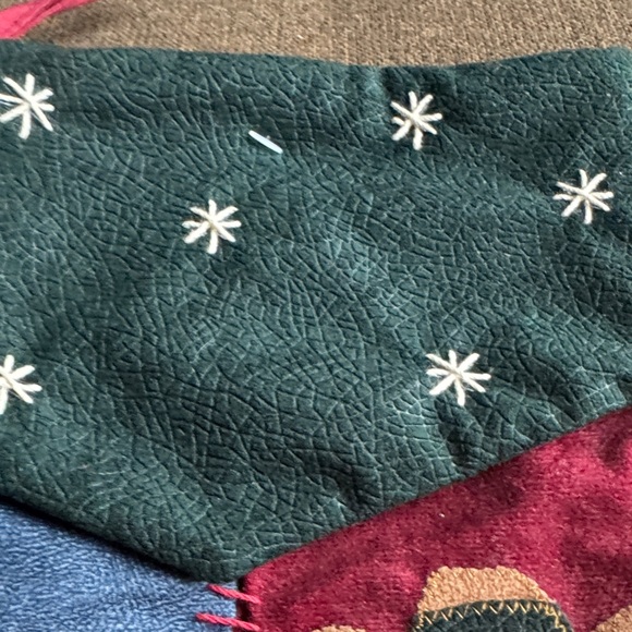 Santa and Cowboy Hat Christmas Stocking - Picture 7 of 9